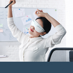 A 10-minute break at the desk with the Driftly Steam Eye Mask